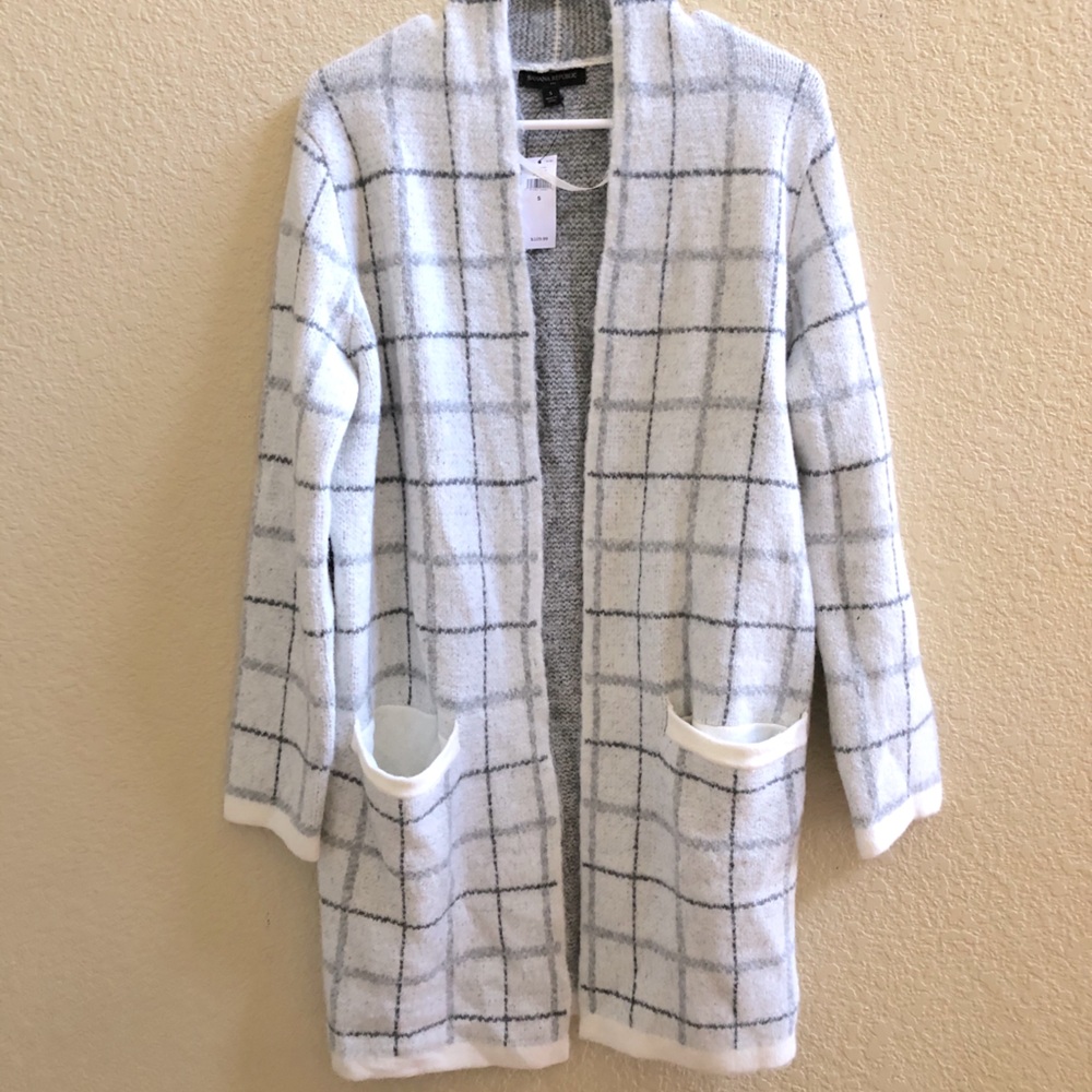Banana Republic Plaid Cardigan